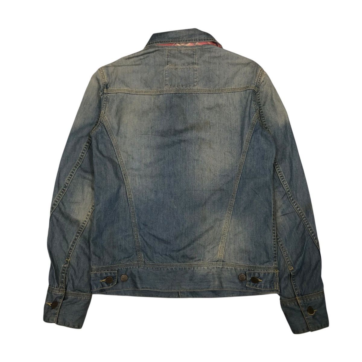Vintage 🔥VINTAGE TRUCKER DENIM BIKER JACKET SHANHOUSE USA Size US M / EU 48-50 / 2 - 2 Thumbnail