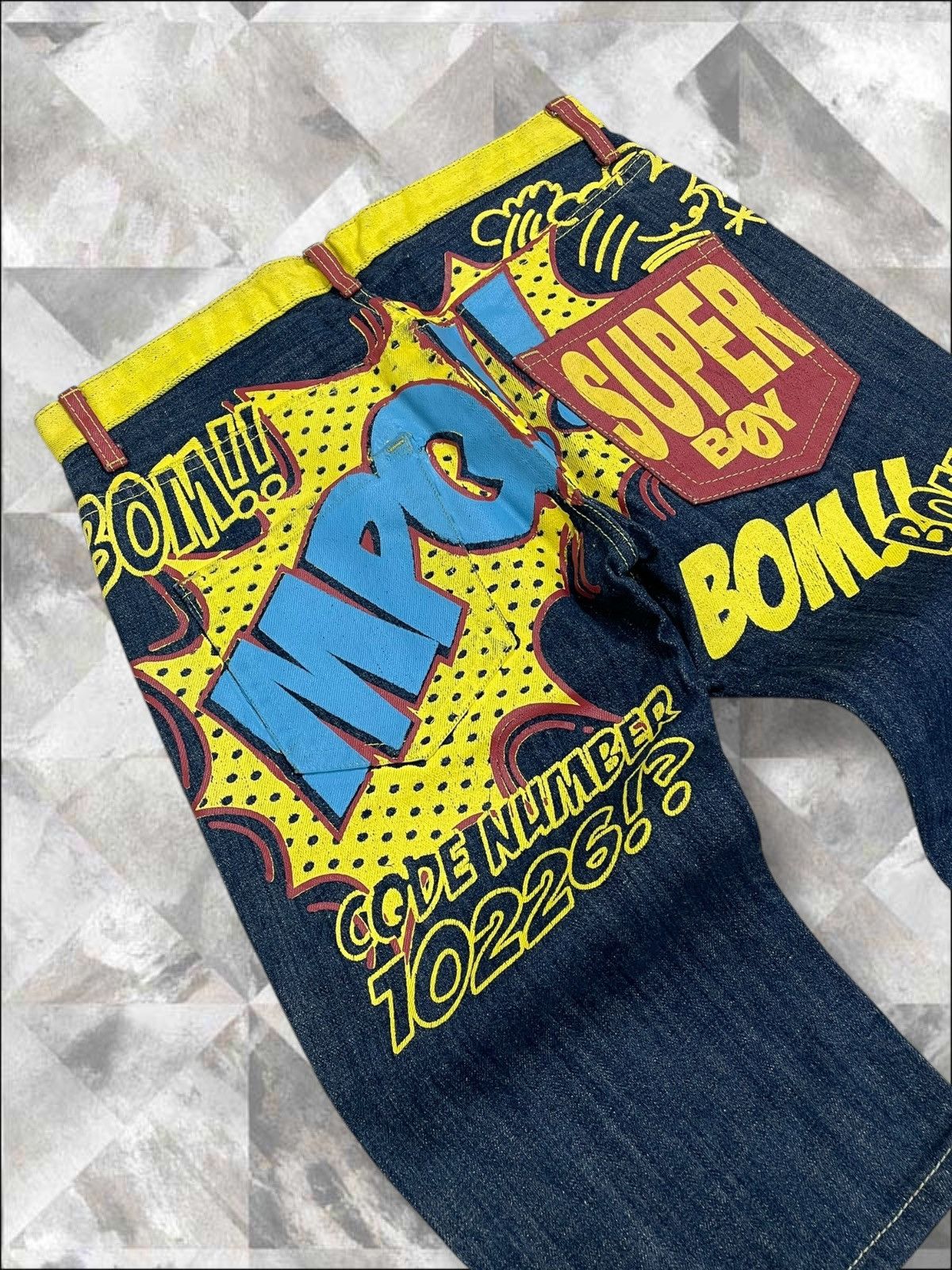 Hysteric Glamour Vintage 1990s Japan Designer Marpleq American Art Daicock Size US 30 / EU 46 - 9 Thumbnail