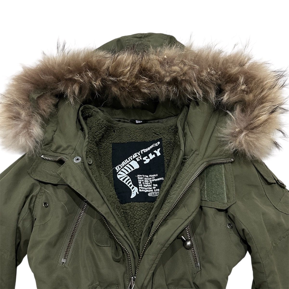 14th Addiction 00s Japanese Archive SLY Parka Fur Jacket ifsixwasnine style Size US S / EU 44-46 / 1 - 6 Thumbnail