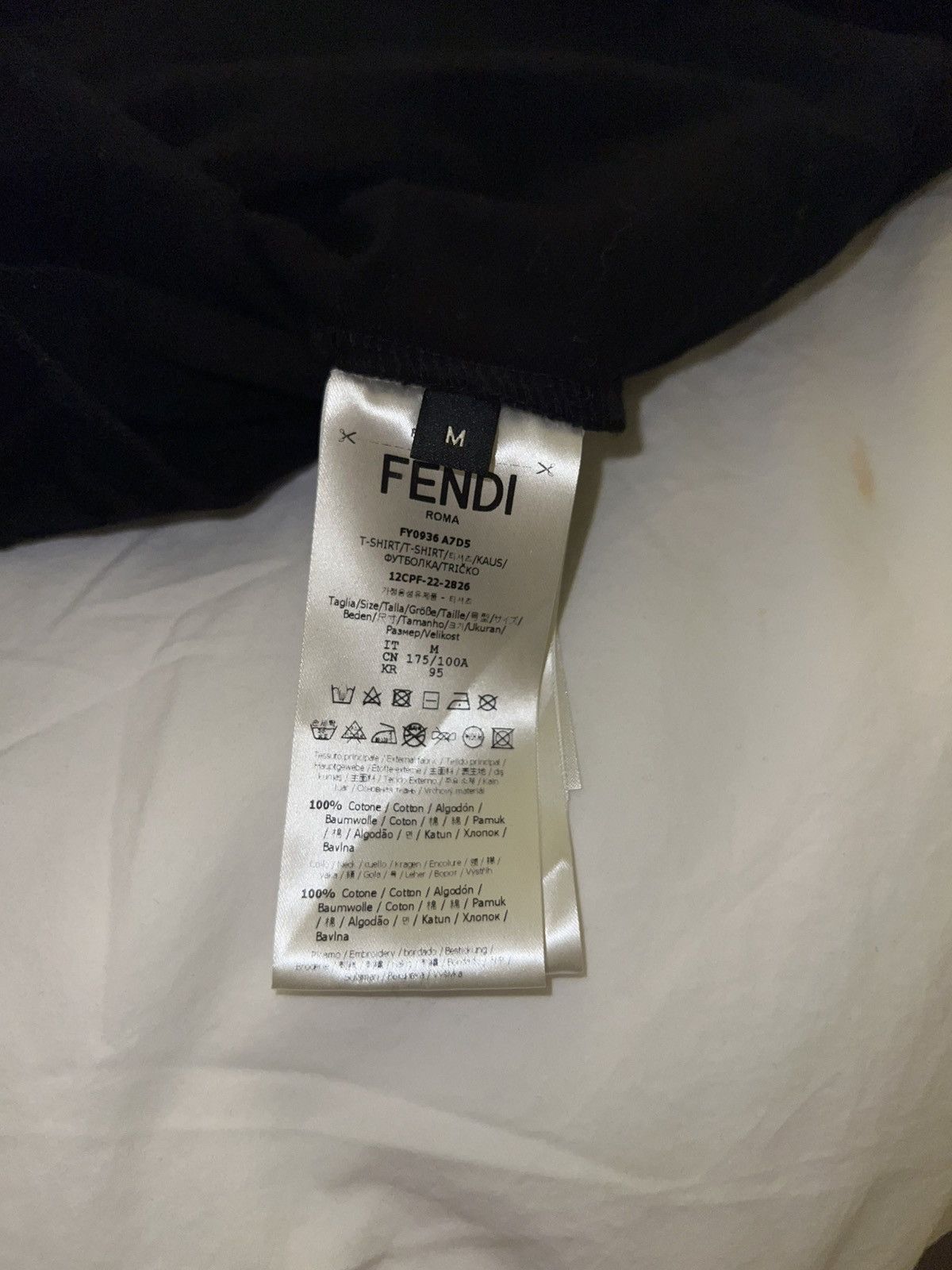 Fendi Fendi Oversized Mens Monogram Tshirt Size US M / EU 48-50 / 2 - 5 Thumbnail