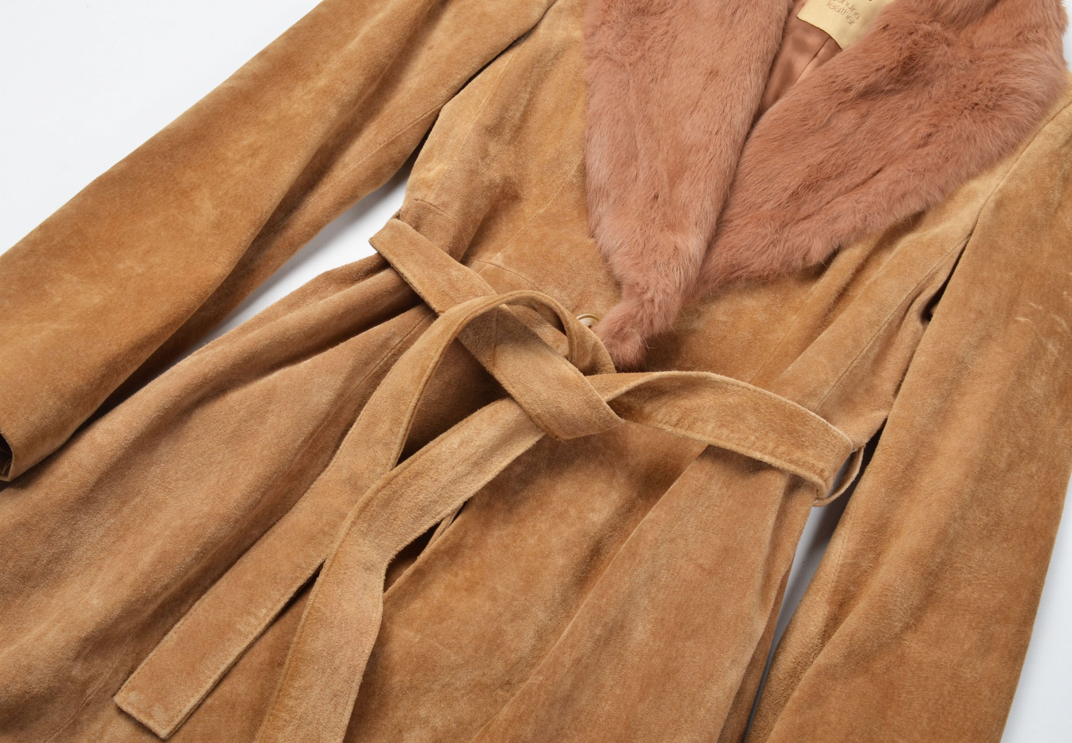 Mango Mango MNG Vintage Y2K Mob Wife Leather Coat with Rabbit Fur Size XS / US 0-2 / IT 36-38 - 6 Thumbnail