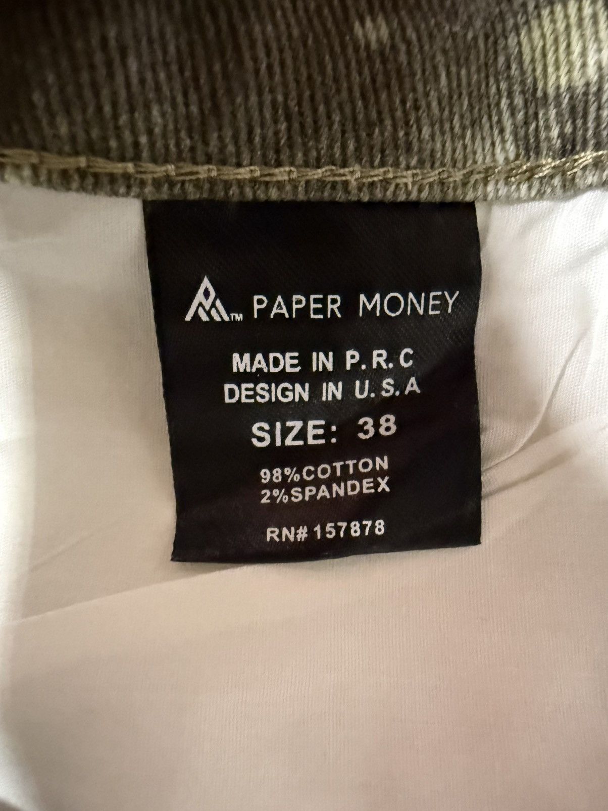 Other Paper Money Brand Crystal Camo Jorts Size US 38 / EU 54 - 4 Thumbnail