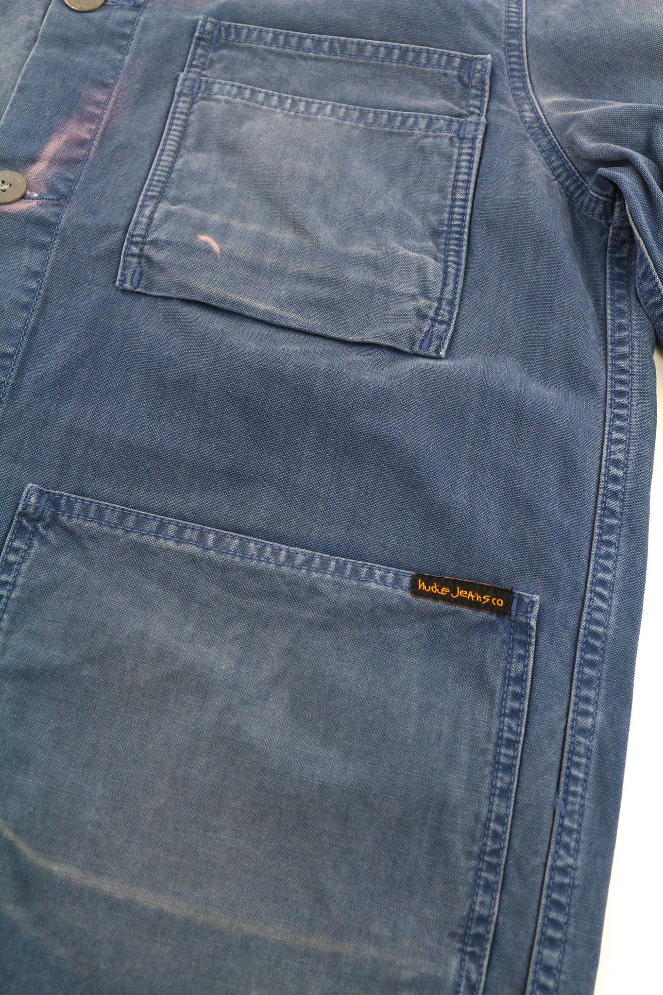 Nudie Jeans PAUL M Worker Polo Pockets Blue Jacket 81961 Size US M / EU 48-50 / 2 - 6 Thumbnail