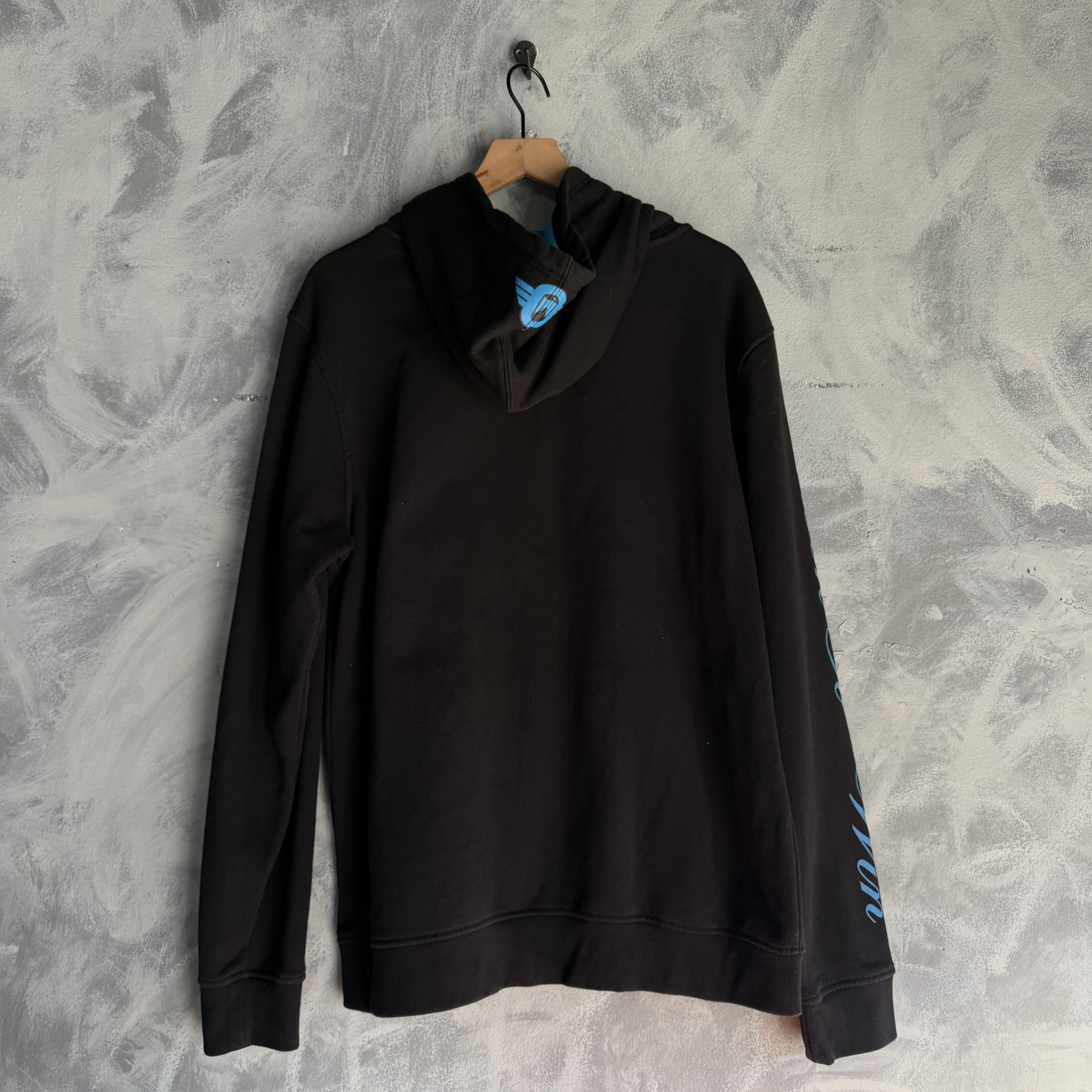 Tapout Tapout Y2K Full Zip Hoodie Jacket Mens Sz XL Black Turquoise Size US XL / EU 56 / 4 - 4 Thumbnail