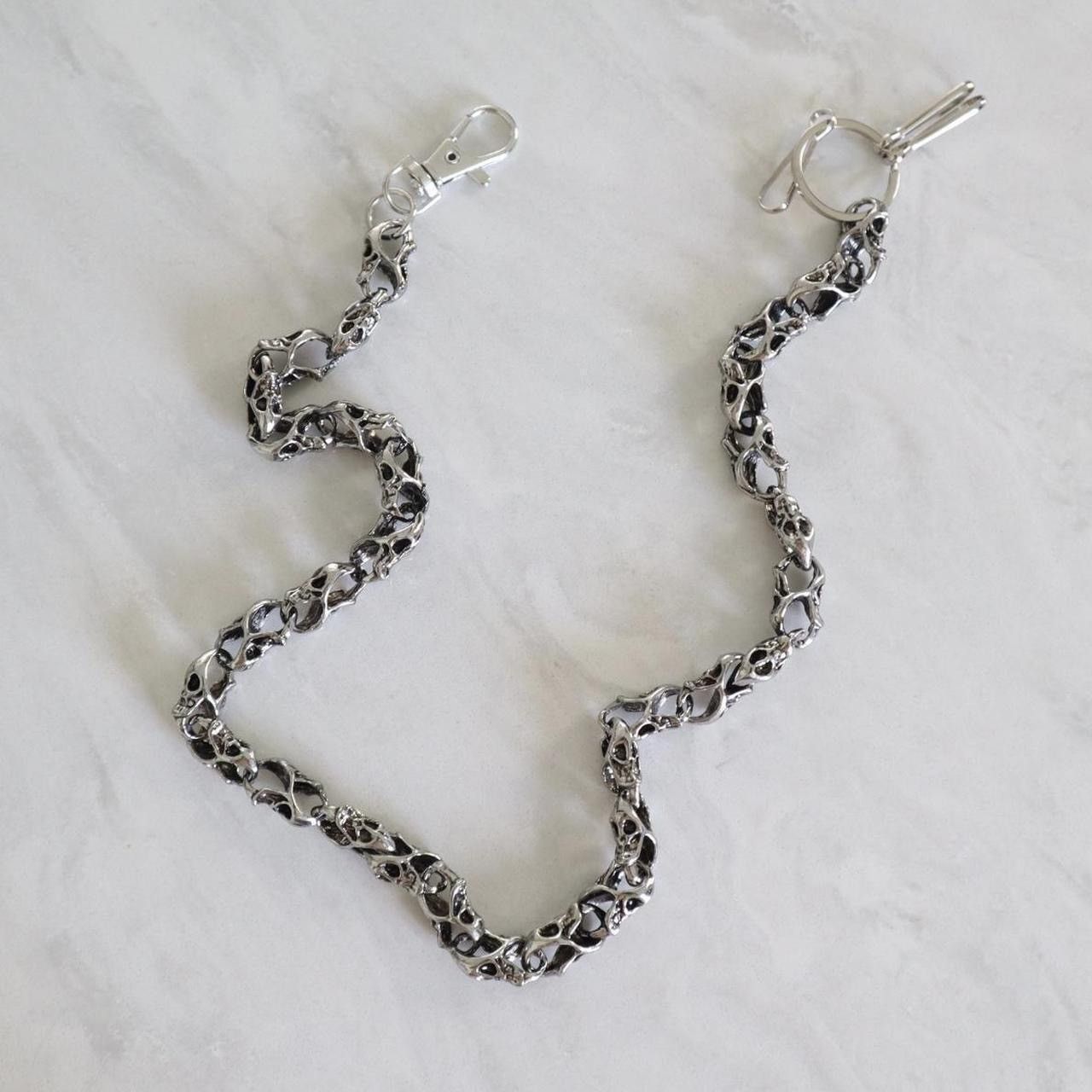 Japanese Brand × Vintage Vintage Y2K Punk Goth Emo Skull Pile Wallet Chain Size ONE SIZE - 3 Thumbnail