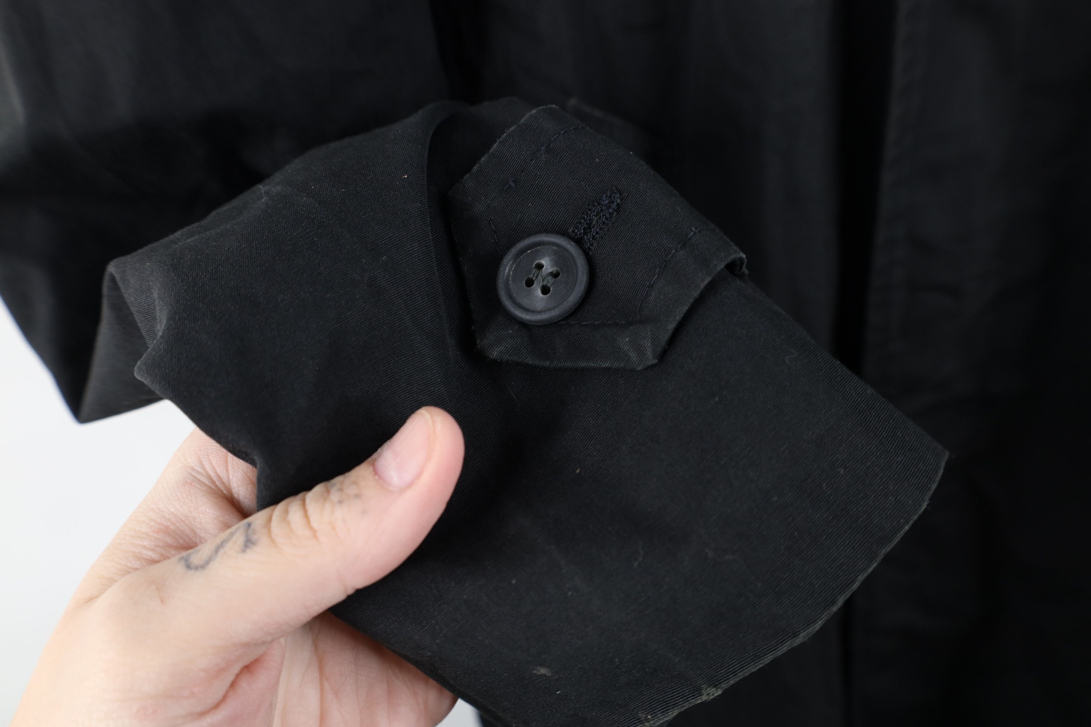 Vintage Vintage 50s 60s Streetwear Trench Coat Rain Jacket Black USA Size US L / EU 52-54 / 3 - 5 Thumbnail