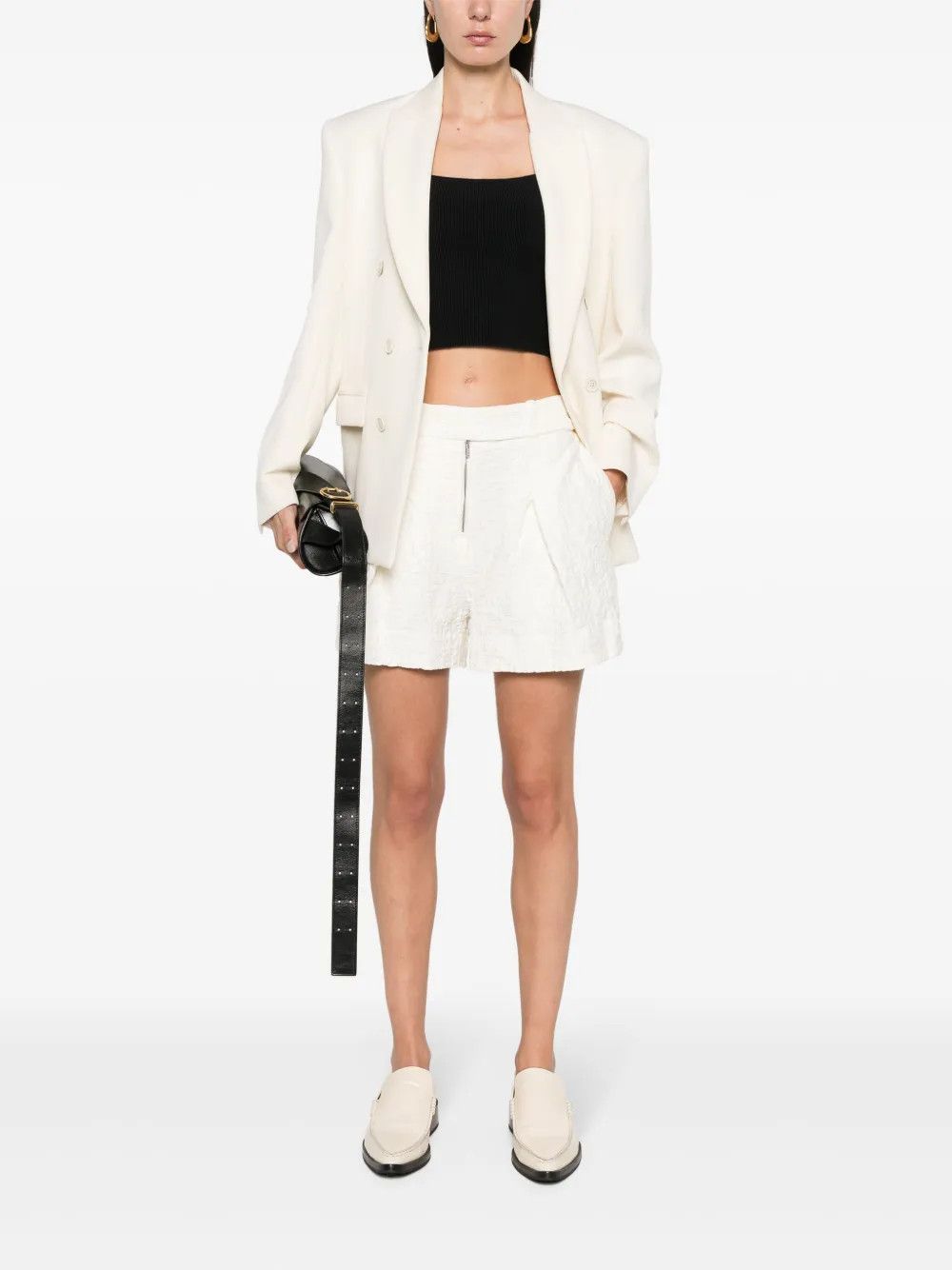 Jil Sander o1y1025 Short in White Size 26" / US 2 / IT 38 - 5 Thumbnail