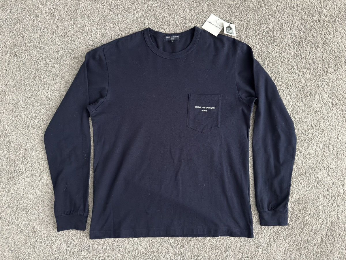 Comme des Garcons Homme Split Logo Long Sleeve | Grailed