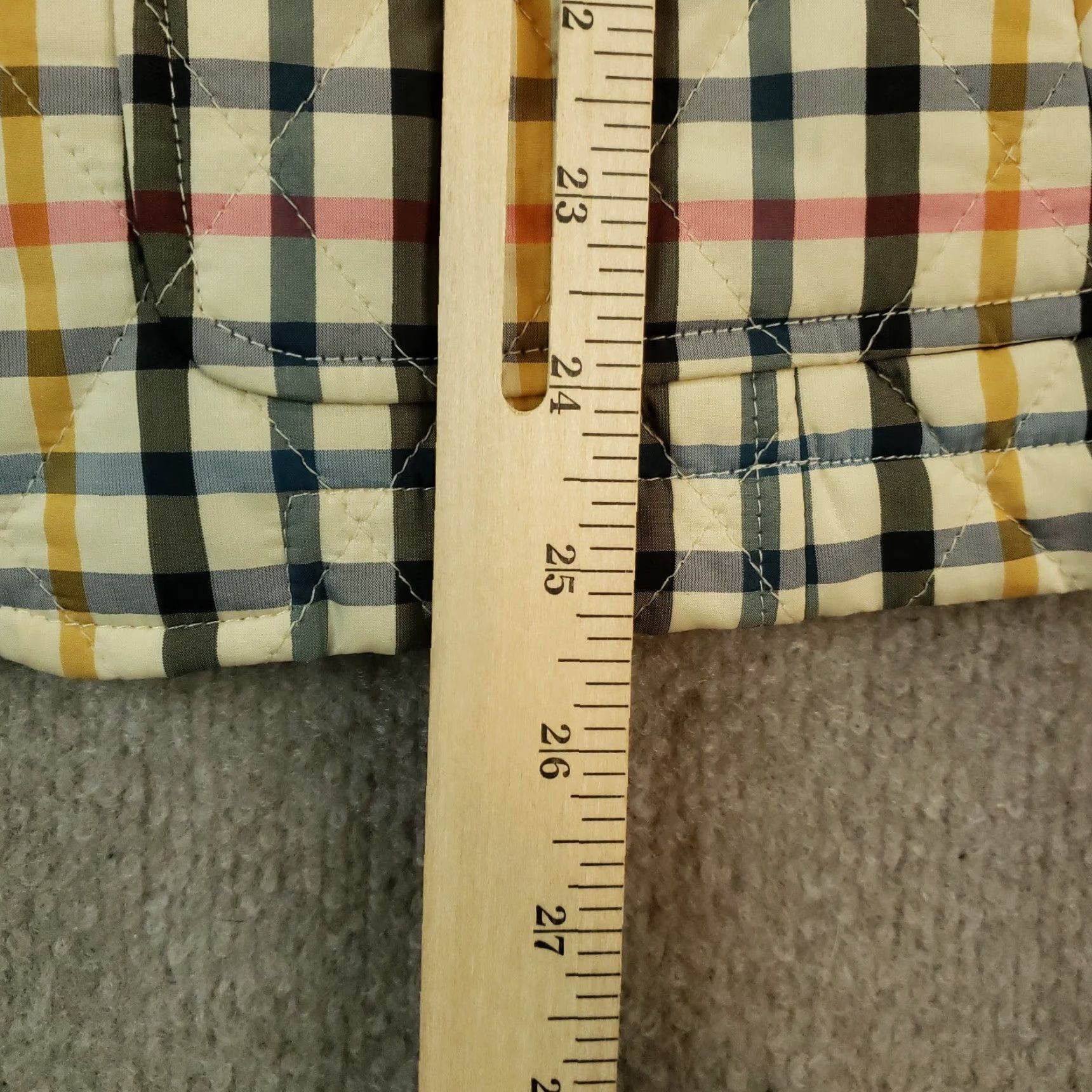 Talbots Talbots Coat Womens Medium White Blue Pink Yellow Plaid Pockets Lined Jacket Size M / US 6-8 / IT 42-44 - 3 Thumbnail