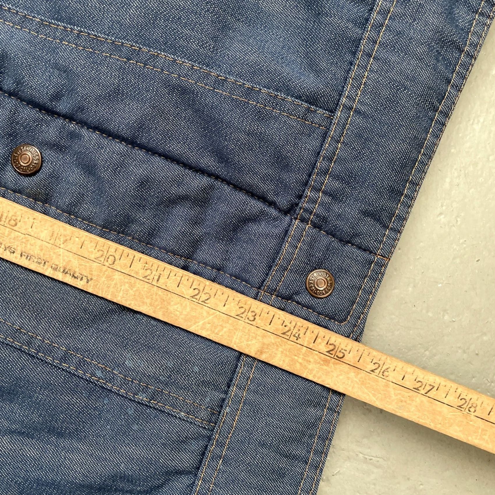 Levi's VINTAGE Levi’s Denim Ski Vest Orange Tab Insulated Outdoor Camo 1970s S Size US S / EU 44-46 / 1 - 7 Thumbnail