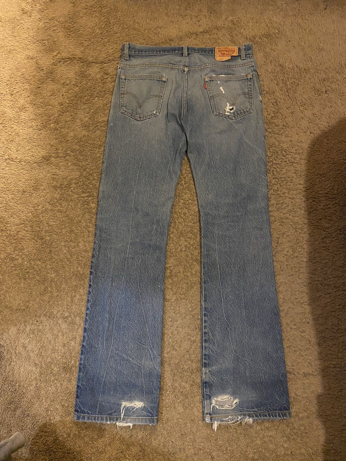 Levi's × Levi's Vintage Clothing Levi’s Ripped Bootcut Denim Jeans Size US 36 / EU 52 - 5 Thumbnail