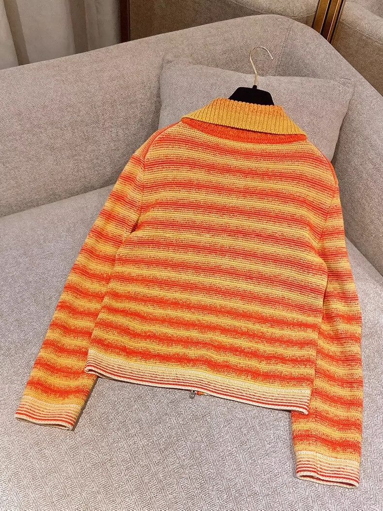 Loro Piana LORO PIANA Orange and yellow gradient knit set Size M / US 6-8 / IT 42-44 - 3 Thumbnail