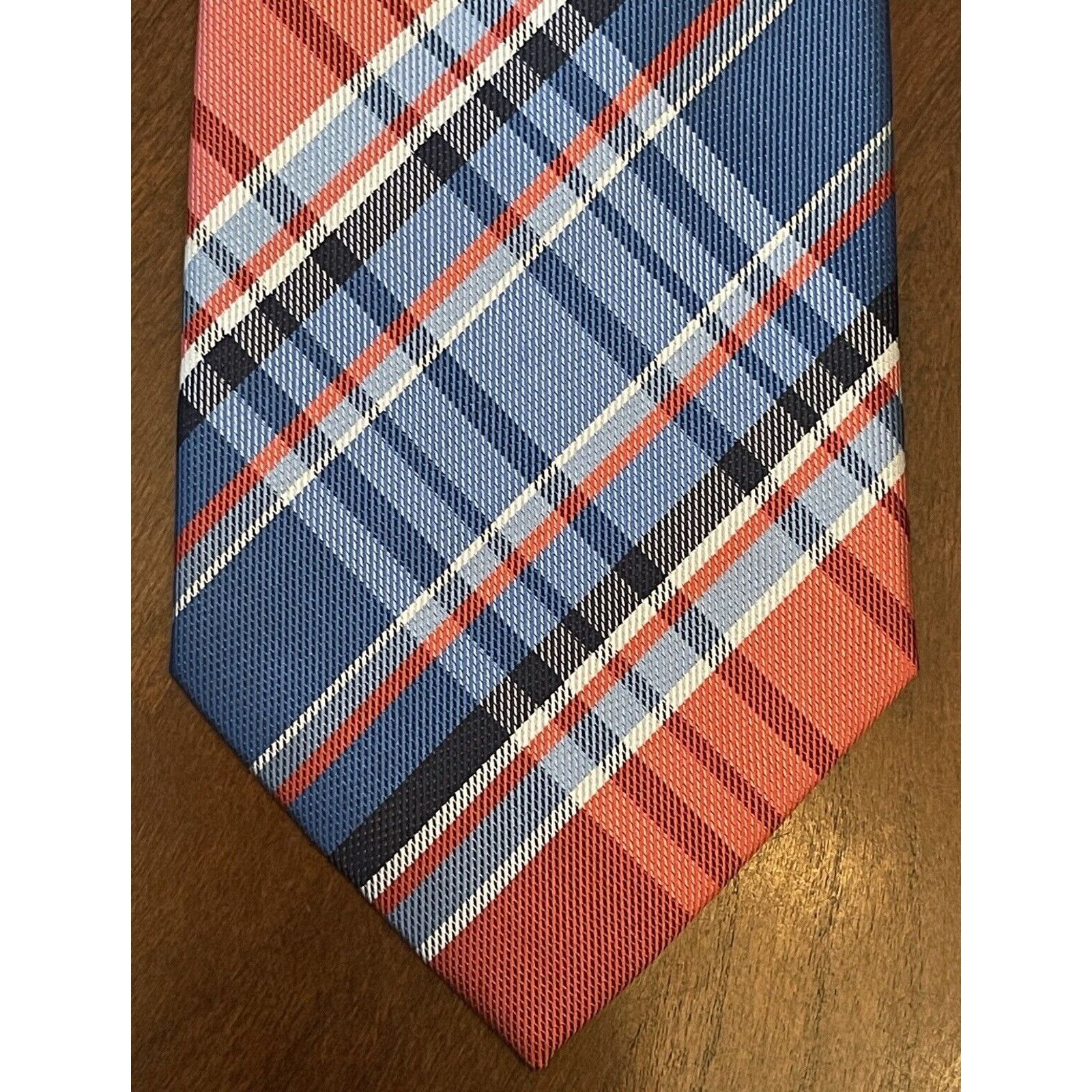 Jones New York Jones New York Red Blue 100% Polyester Tie Made In China Size ONE SIZE - 1 Thumbnail