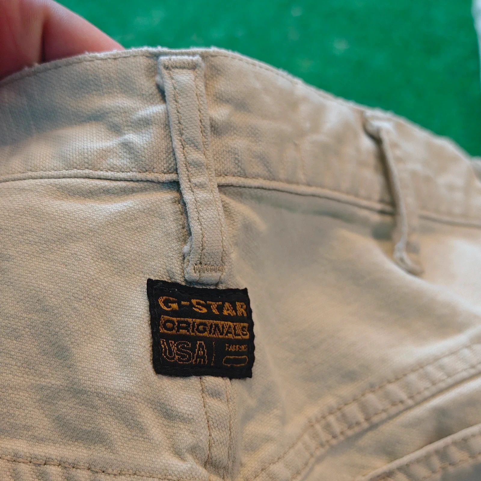 G-Star Vintage G-star Elwood Jeans Mens 32x32 cream straight 90s Size US 32 / EU 48 - 4 Thumbnail