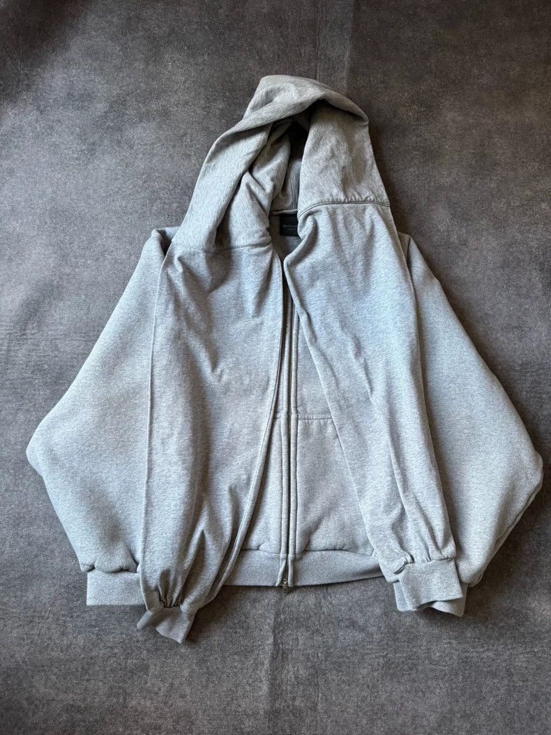 Balenciaga Balenciaga Hoodie Grey Four Sleeve Jacket Sweatshirt-2506 Size US XXS / EU 40 - 1 Thumbnail