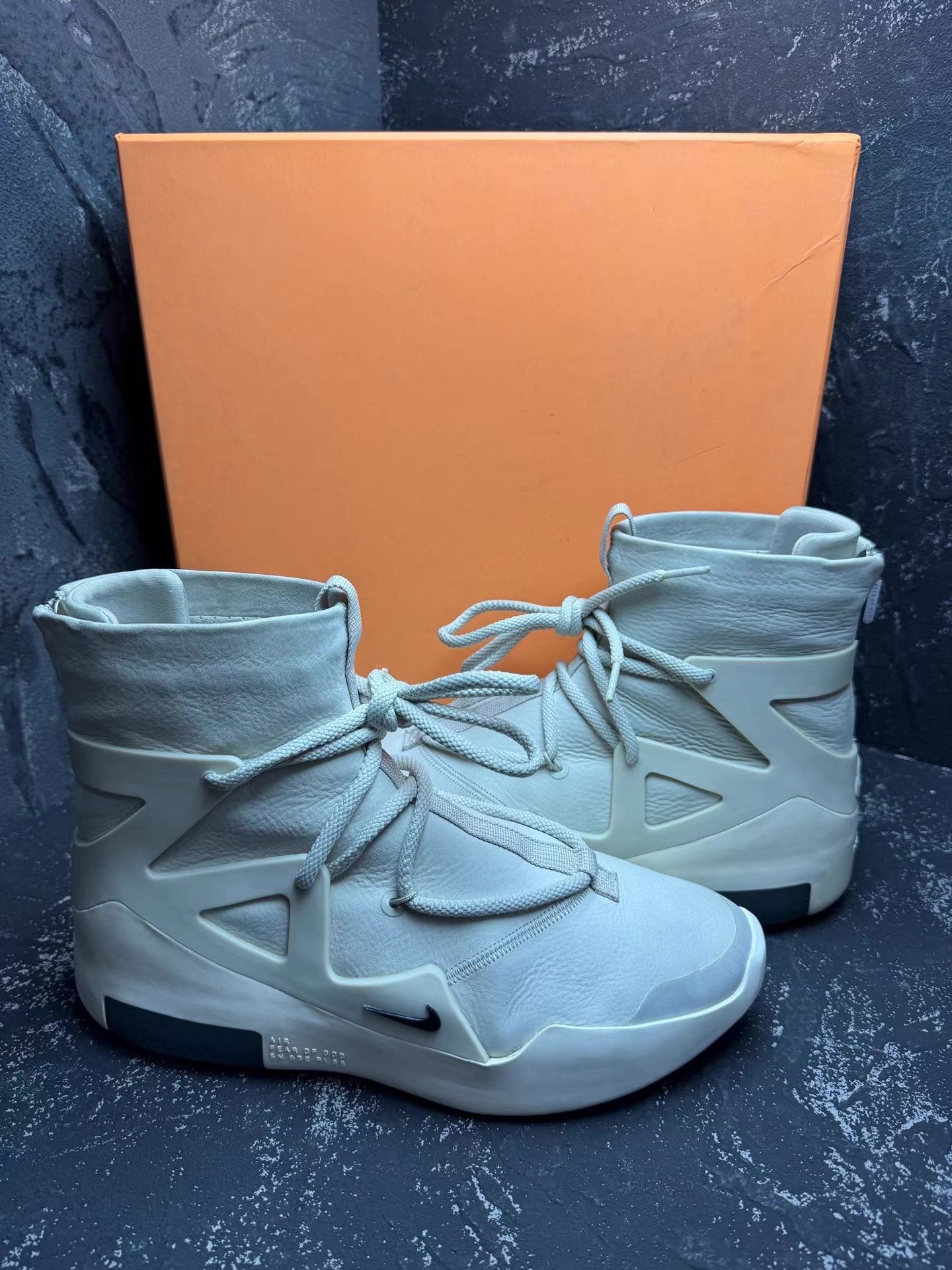 Nike NIKE x FEAR OF GOD 1 White Gray High Top Q10 Size US 8 / EU 41 - 7 Thumbnail