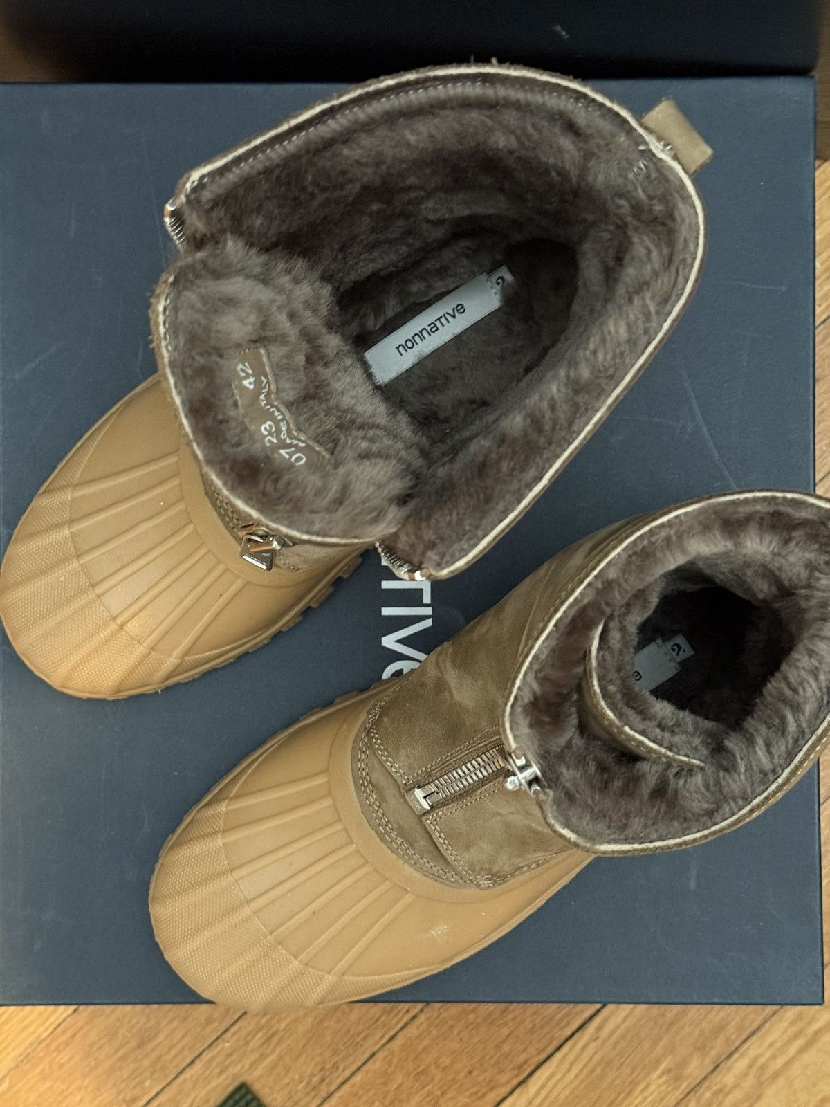 Diemme × Nonnative Nonnative Worker Zip Mouton Duck Boots by