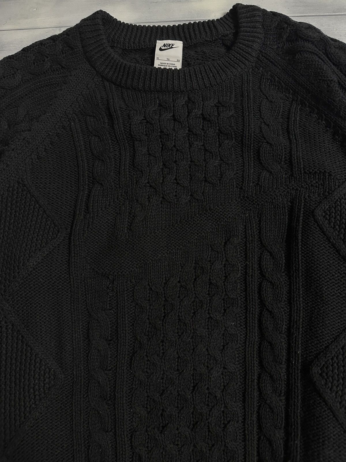 Nike Very Rare Knitted Sweater Nike Big Swoosh Centr Logo Size US XL / EU 56 / 4 - 2 Thumbnail