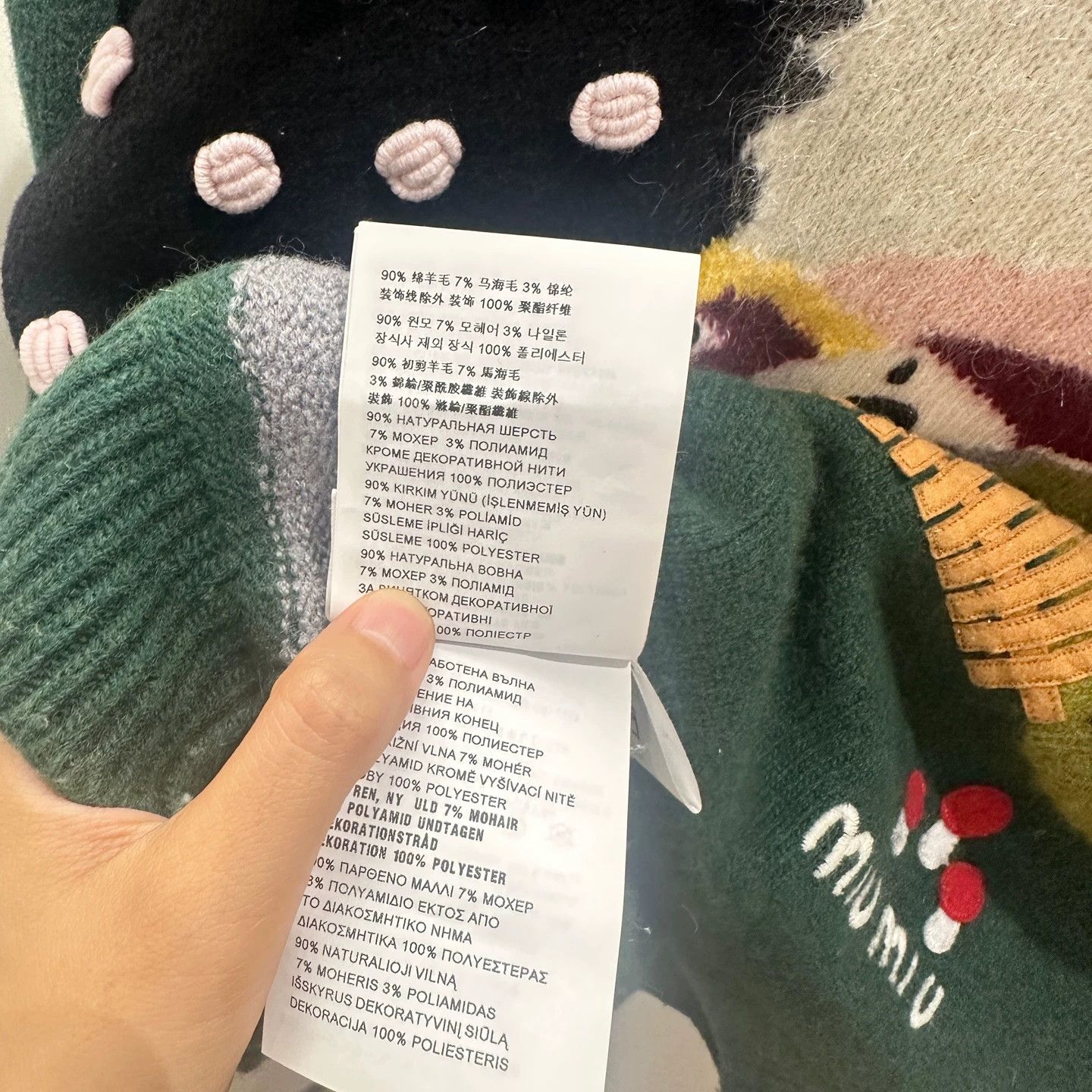 Miu Miu MIU MIU Classic Cartoon Wool Sweater 36 Size XS / US 0-2 / IT 36-38 - 5 Thumbnail