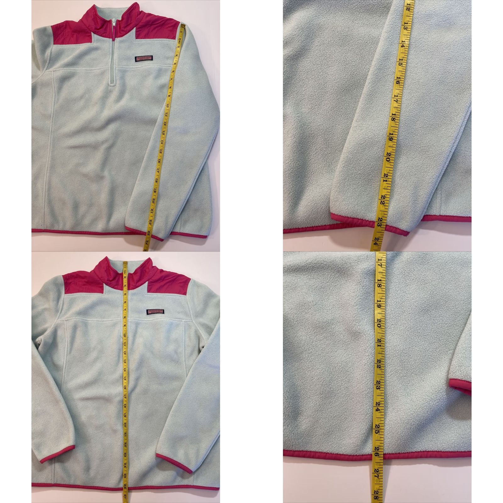 Vineyard Vines Vineyard Vines Shirt Women’s Sz M Pale Blue 1/4 Zip Fleece Shep Beach Outdoor 90s Womens Size M / US 6-8 / IT 42-44 - 8 Thumbnail