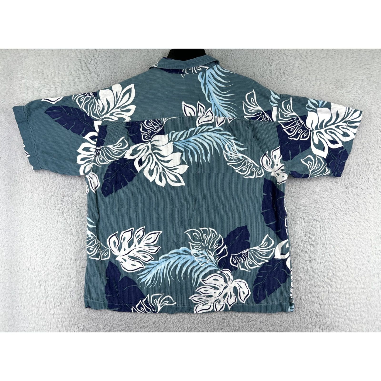 Quiksilver VINTAGE Quiksilver Shirt Men L Blue Palm Leave Hawaiian 100% Rayon Edition Size US L / EU 52-54 / 3 - 2 Thumbnail