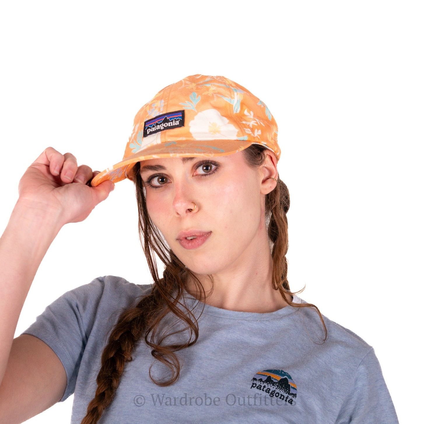 Patagonia Patagonia Cream Orange Palm Surf Hat Size ONE SIZE - 1 Thumbnail