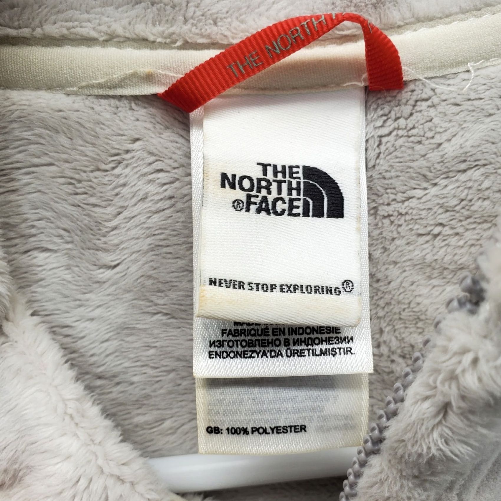 The North Face The North Face Sherpa Fleece Jacket Women M Tan Embroidery Logo Mock Neck Zip Up Size M / US 6-8 / IT 42-44 - 6 Thumbnail