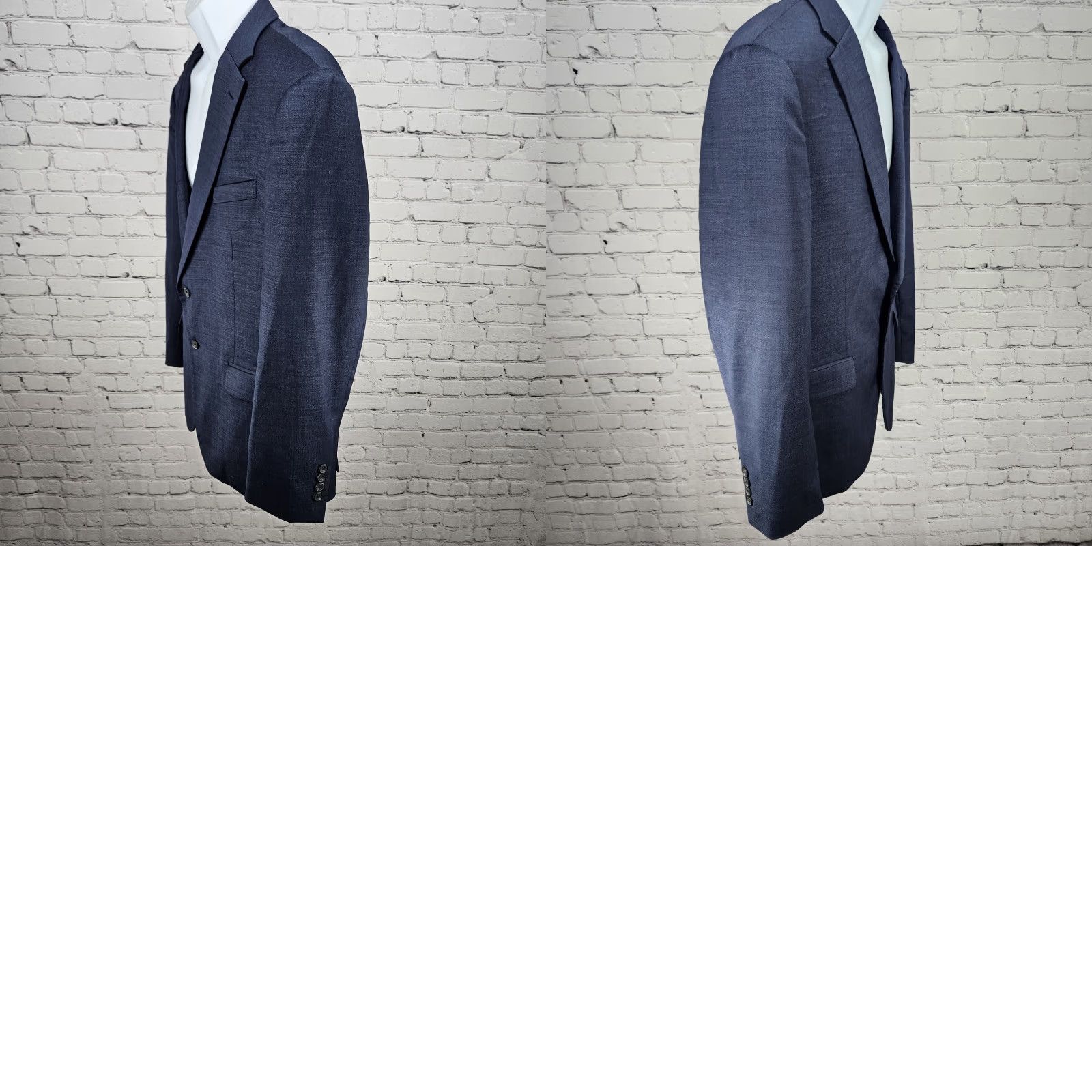 Jos. A. Bank VINTAGE Jos. A. Bank 1905 Blue Wool Blend Slim Fit 2 Button Vented Blazer Sport Coat 43R Size 46R - 10 Thumbnail