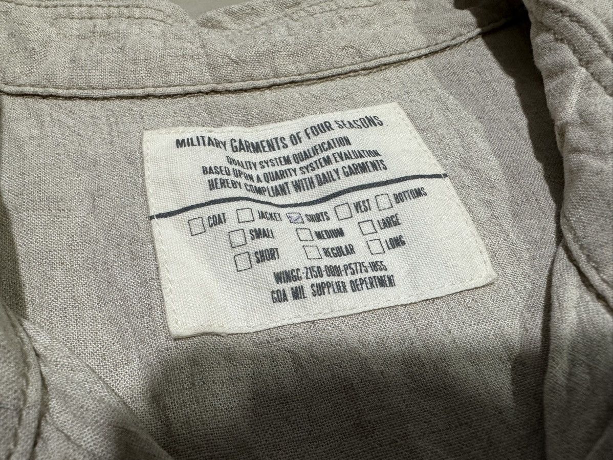 Japanese Brand 🔥Y2K Archived G.O.A Military Cargo Linen Sleeveless Shirt Size US M / EU 48-50 / 2 - 5 Thumbnail