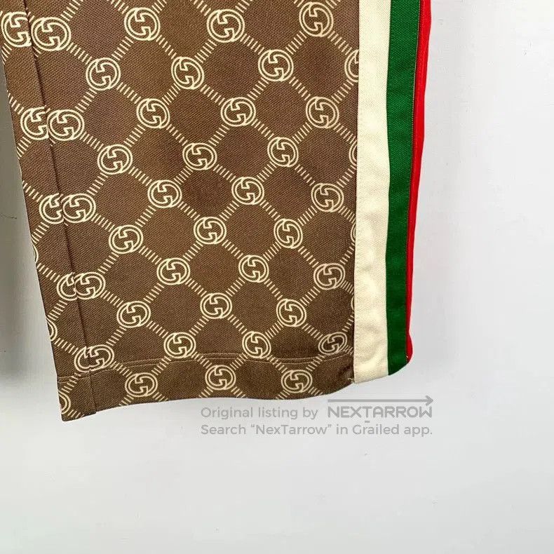 Gucci Gucci Brown Logo Print Casual Pants. Size US 26 / EU 42 - 4 Thumbnail