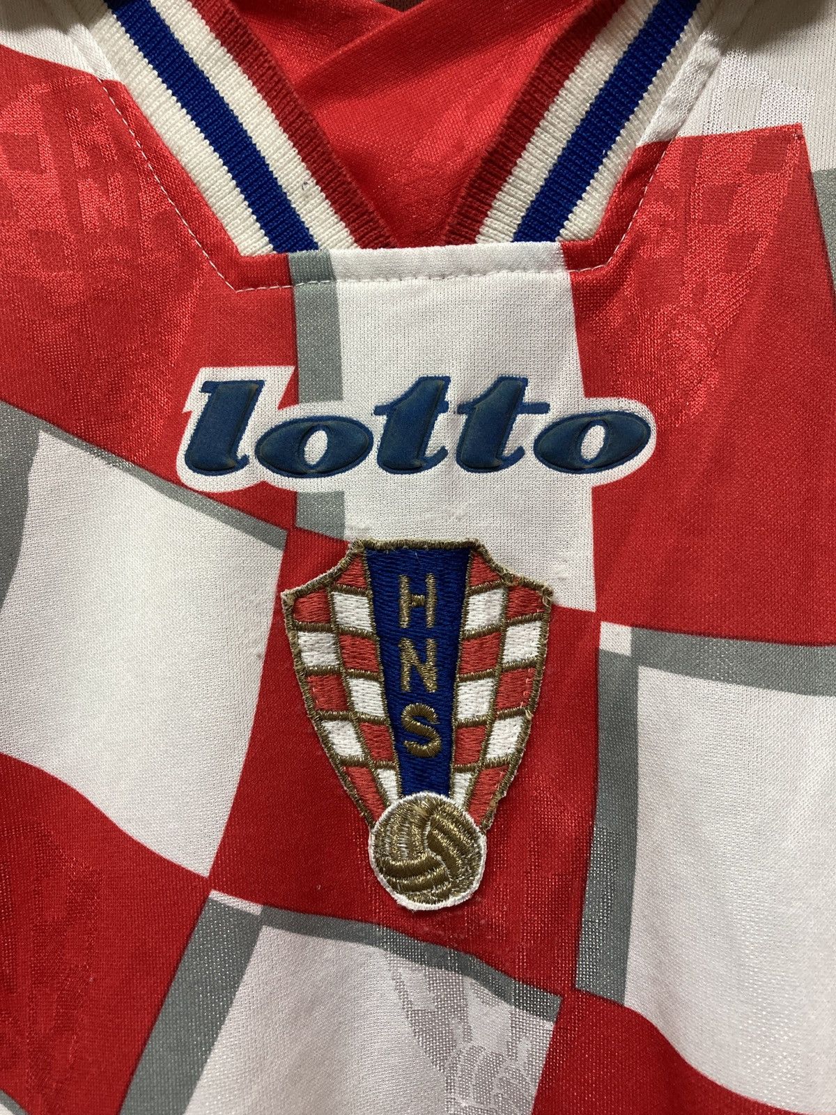 Lotto Sport Croatia lotto 98 world cup rare jersey Size US M / EU 48-50 / 2 - 2 Thumbnail