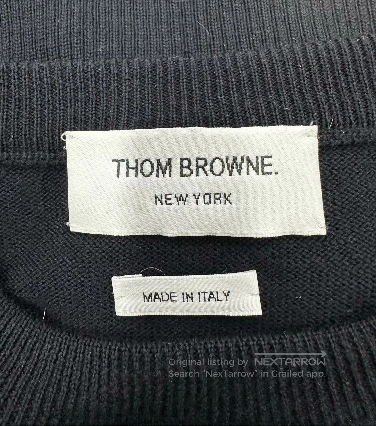 Thom Browne Thom Browne Deep Blue Classic Striped Knit Sweater| Size US XS / EU 42 / 0 - 3 Thumbnail