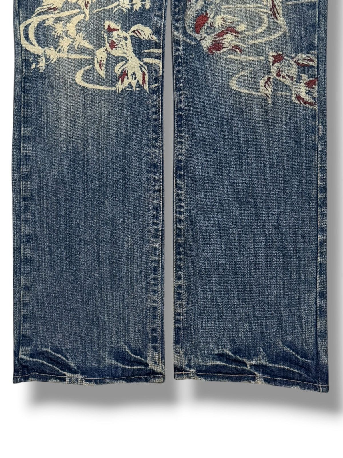 Karakuri Tamashii Vintage Sukajan Buden Shouten | Japanese Style Koi Fish W33 Size US 33 - 6 Thumbnail