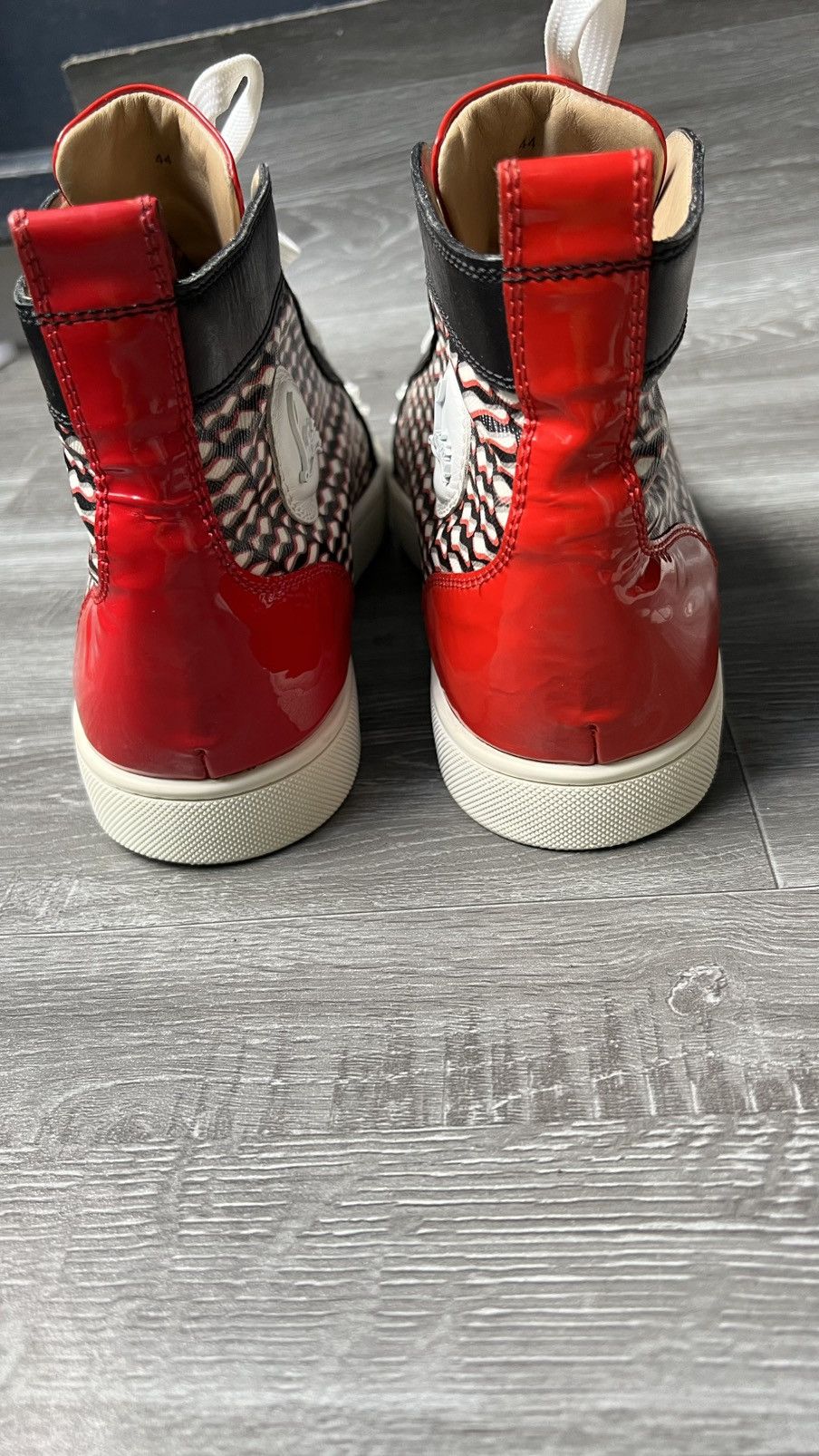 Christian Louboutin Christian Louboutin Louis Flat Calf Spikes "Version Black" Size US 11 / EU 44 - 12 Thumbnail