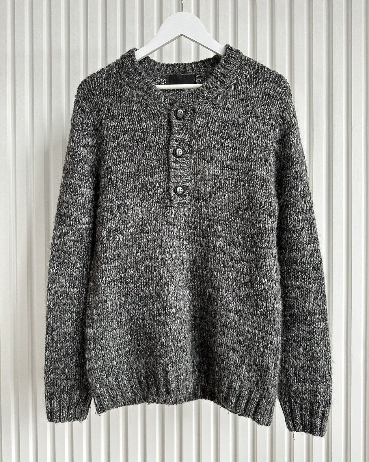 Daniele Fiesoli Men's Sweater Jumper Alpaca Wool L