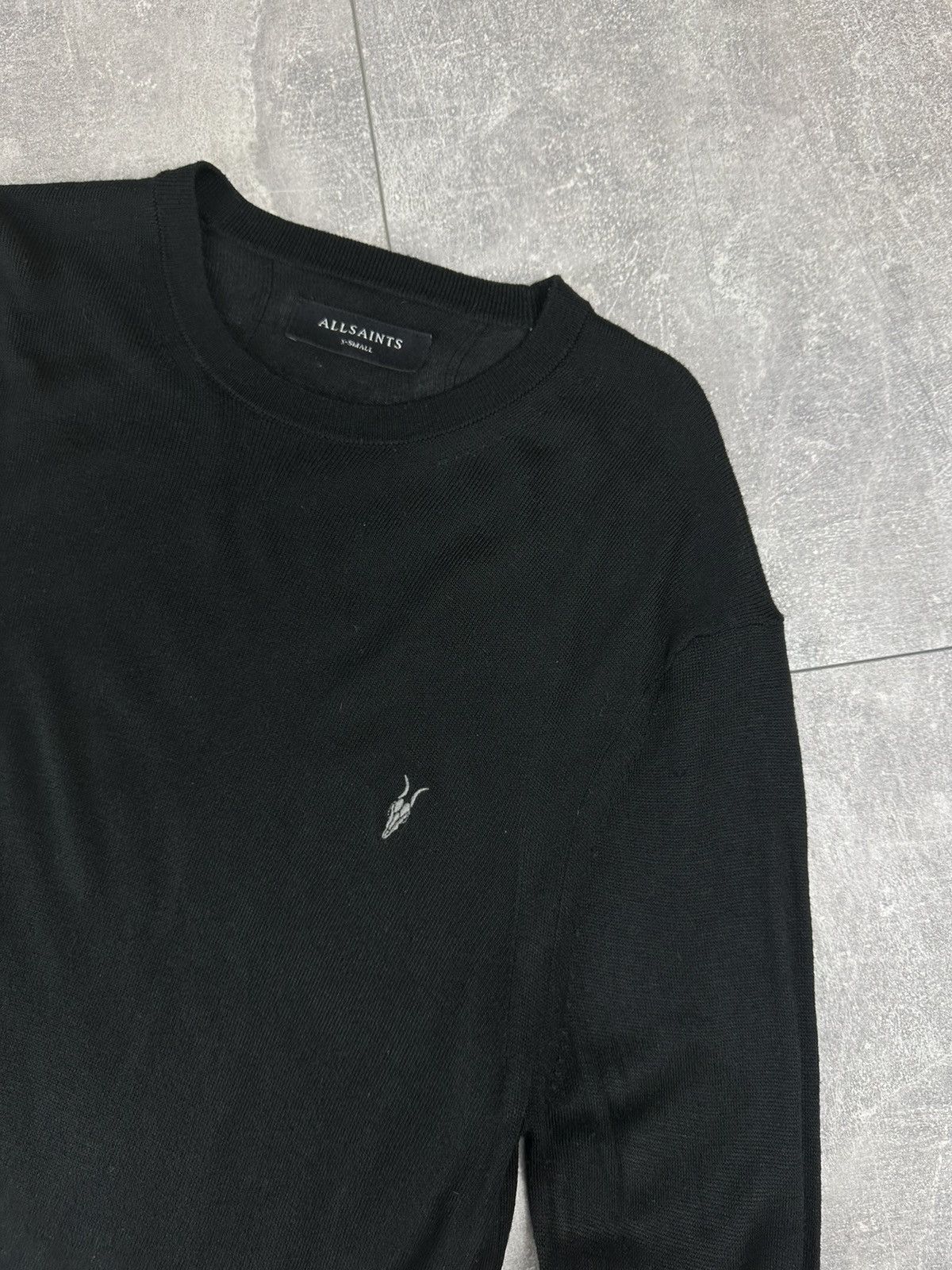 Allsaints Allsaints Mens Small Logo Crew Neck Sweater Size US XS / EU 42 / 0 - 4 Thumbnail