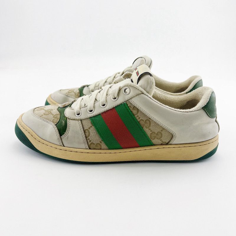 Gucci Gucci Screener Vintage Green Casual Shoes - Size US 8 / EU 41 - 1 Thumbnail