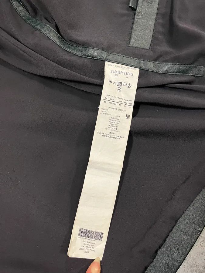 Emporio Armani AW2018 Emporio Armani Grained Hybrid Leather Jacket Size US S / EU 44-46 / 1 - 10 Thumbnail