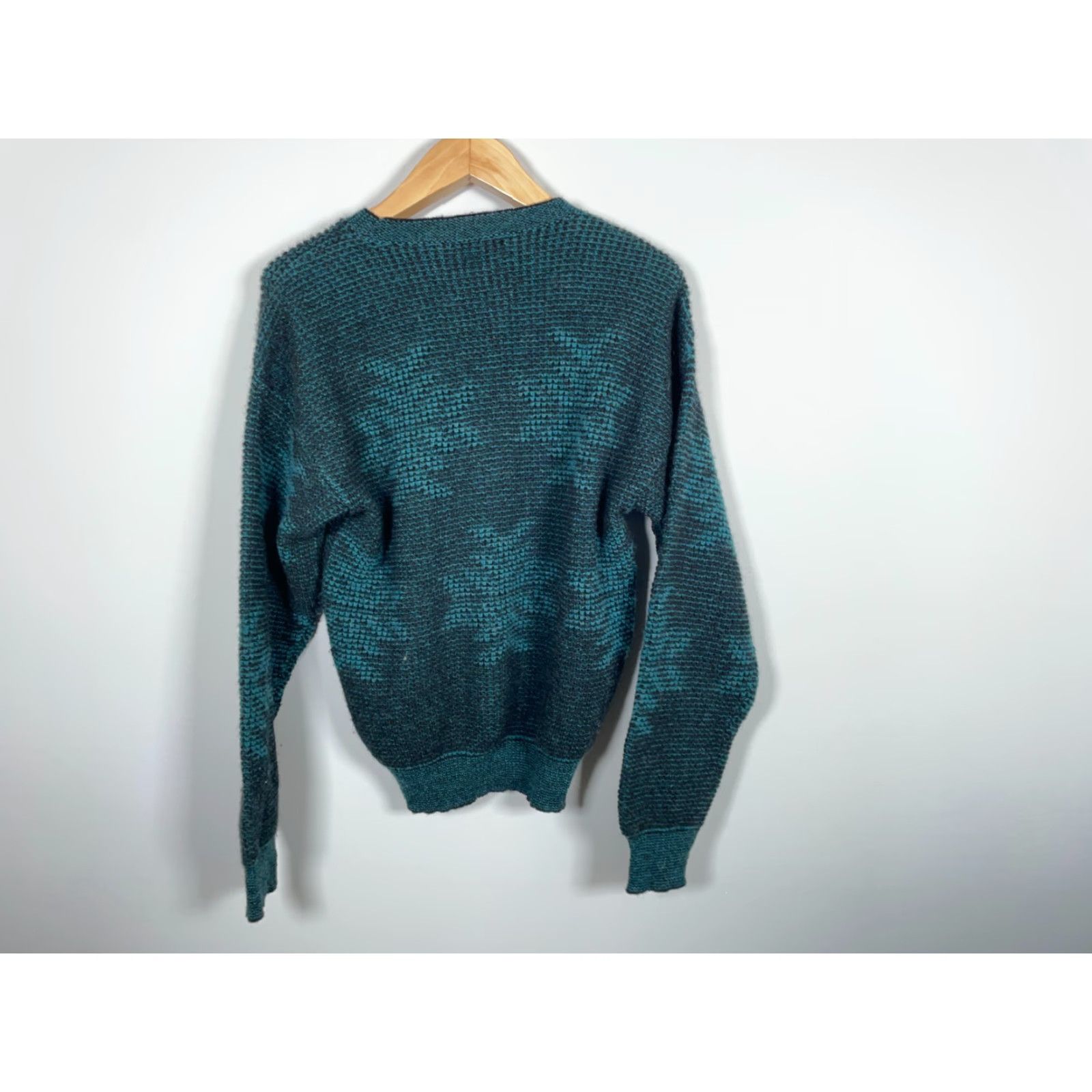 Jantzen VINTAGE Jantzen Sweater Adult Medium Dark Green Wool Blend Crew Neck Pullover Heavyweight 80s Retro Mens Size US M / EU 48-50 / 2 - 2 Thumbnail