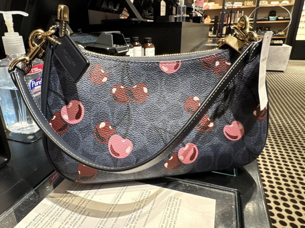 Coach Coach Teri Shoulder Bag In Signature With Cherry Print nim Size ONE SIZE - 9 Thumbnail