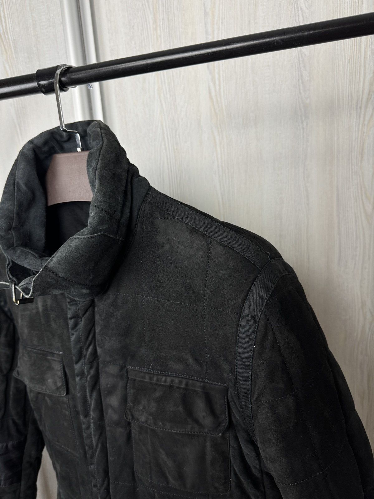 Yves Saint Laurent Yves Saint Laurent Rive Gauche leather suede biker jacket Size US L / EU 52-54 / 3 - 11 Thumbnail