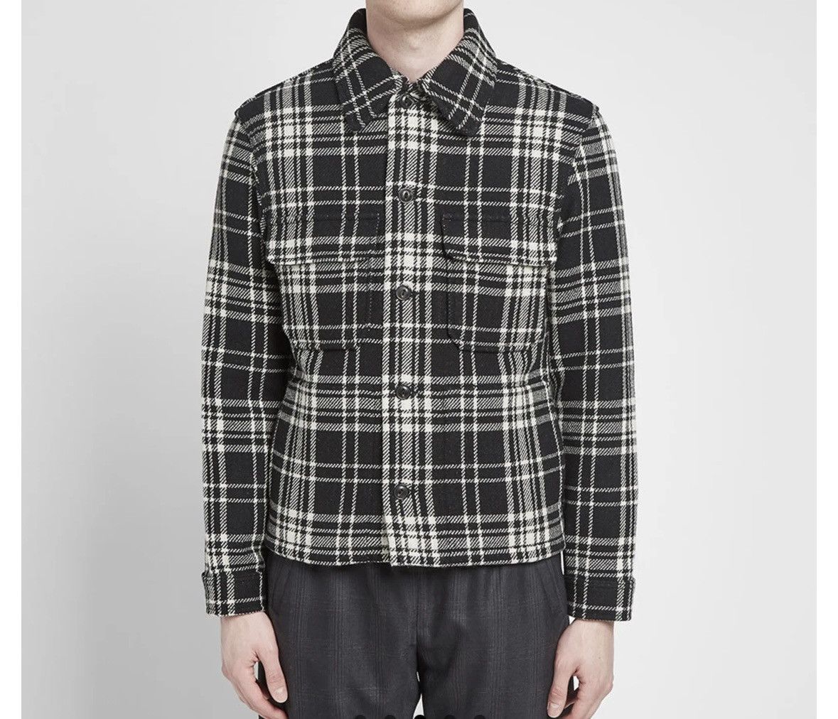 AMI Prince of Wales - Plaid wool blend jacket Size US M / EU 48-50 / 2 - 1 Thumbnail