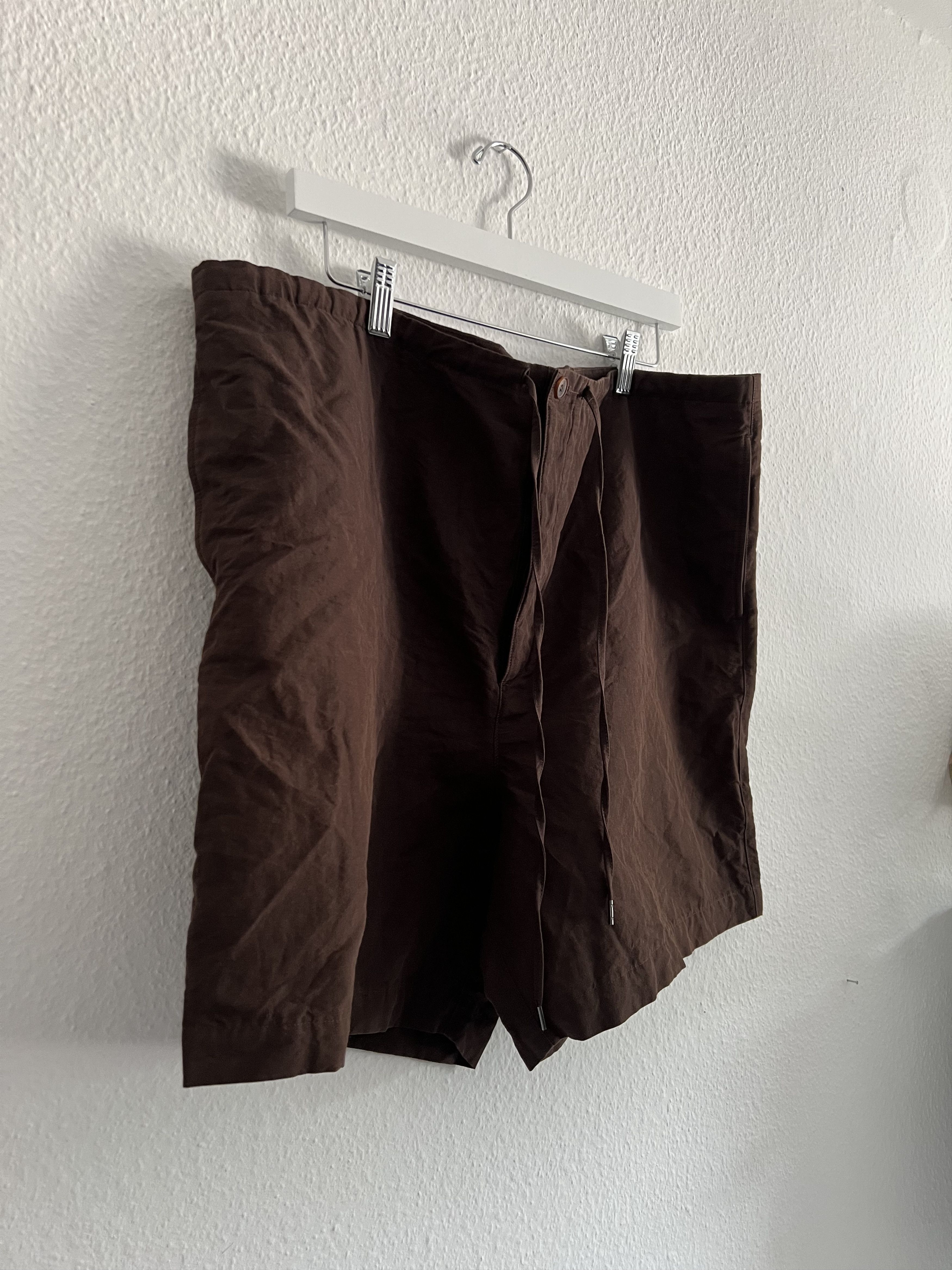 Auralee Auralee High Density Finx Linen Weather Easy Shorts Brown 5 Size US 36 / EU 52 - 2 Thumbnail
