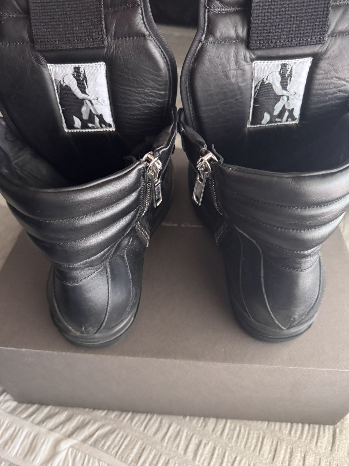 Rick Owens Rick Owens Triple Black Geobaskets Size US 8 / EU 41 - 3 Thumbnail