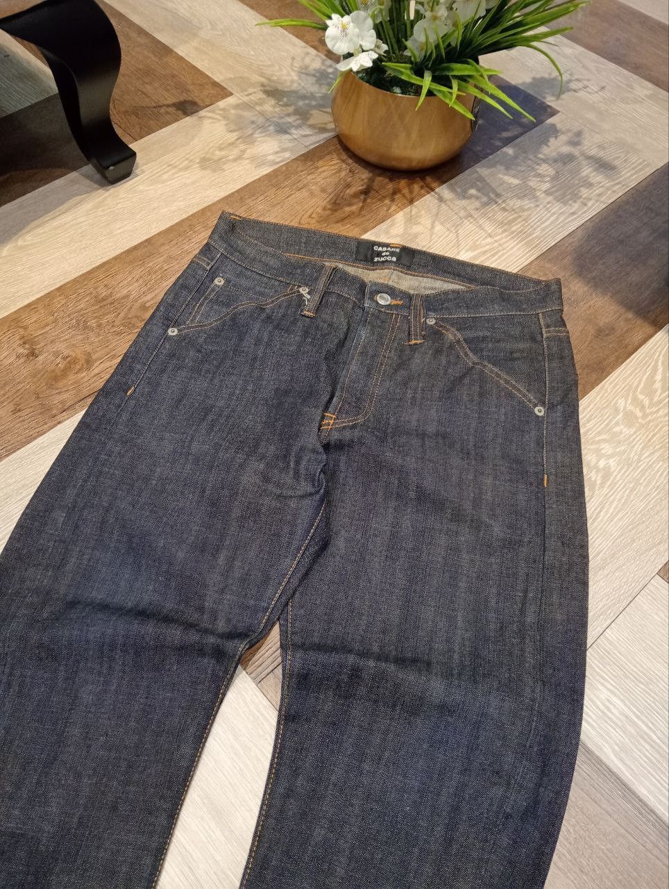 CABANE de ZUCCa CABANE DE ZUCCA ANKLE BUTTON JEANS DESIGNED BY ISSEY MIYAKE Size US 31 - 4 Thumbnail