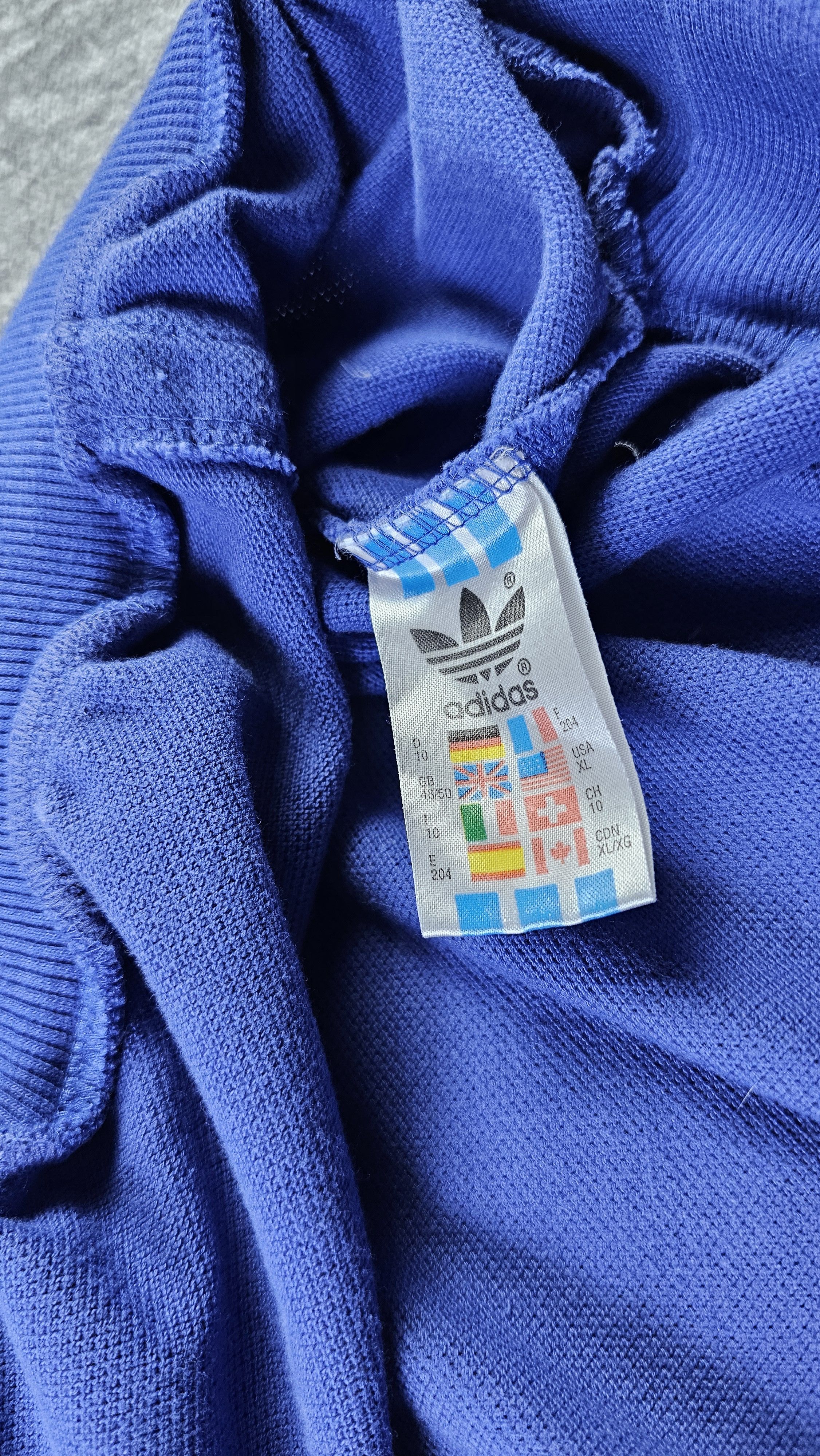 Adidas Vintage 80s Adidas Mock Neck Trefoil Sweatshirt Size US XL / EU 56 / 4 - 8 Thumbnail