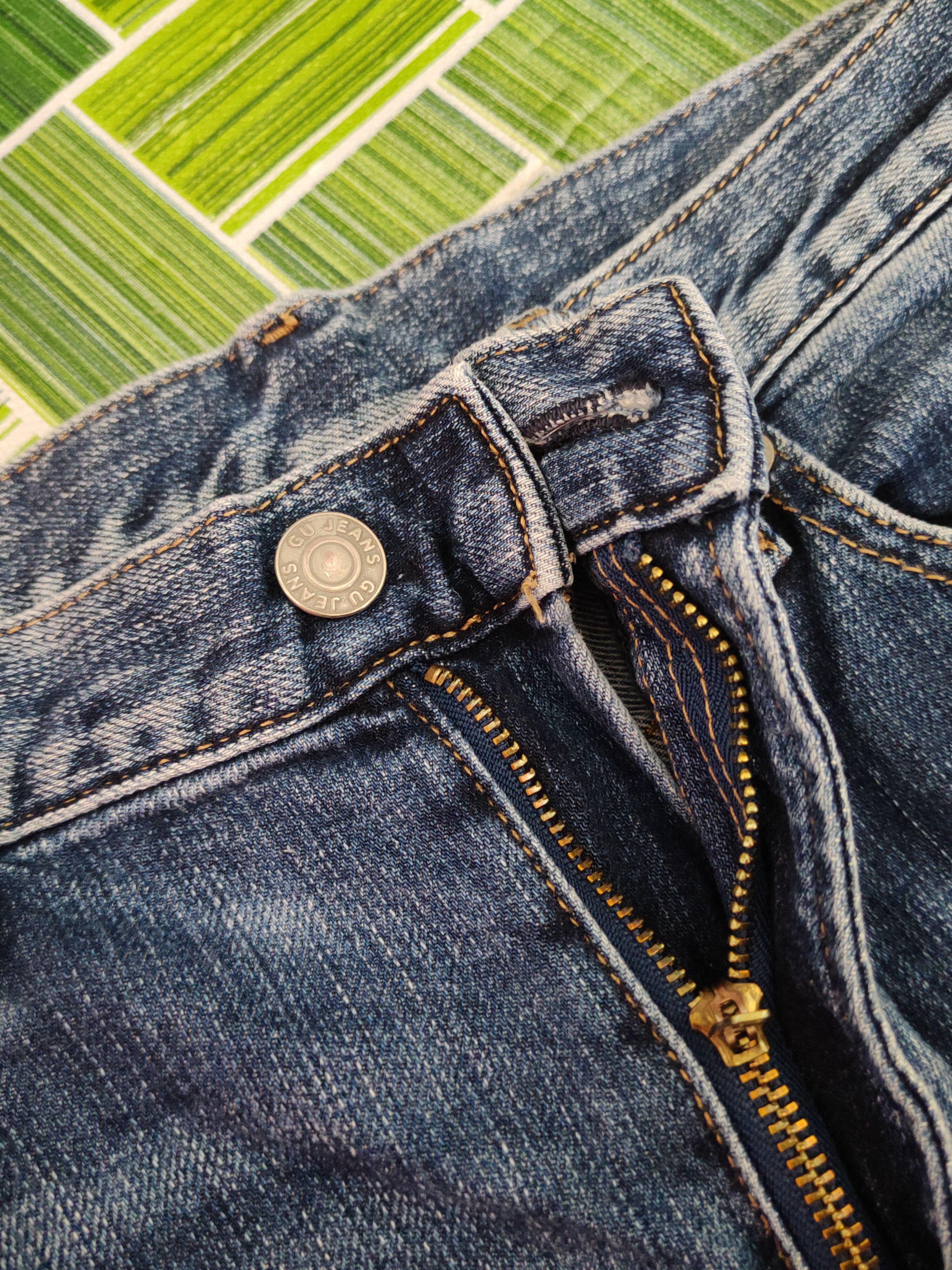 GU Gu japan vintage blue Denim jeans Pants #S1370 Size US 33 - 12 Thumbnail