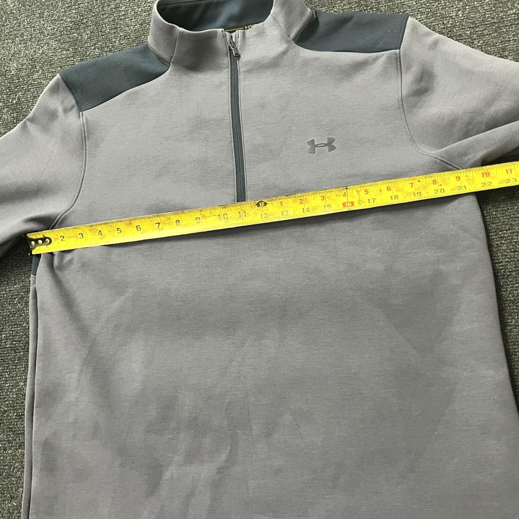 Under Armour Under Armour Pullover Mens Large Gray Colorblock 1/4 Zip Golf Mock Neck Sweatshirt Size US L / EU 52-54 / 3 - 5 Thumbnail