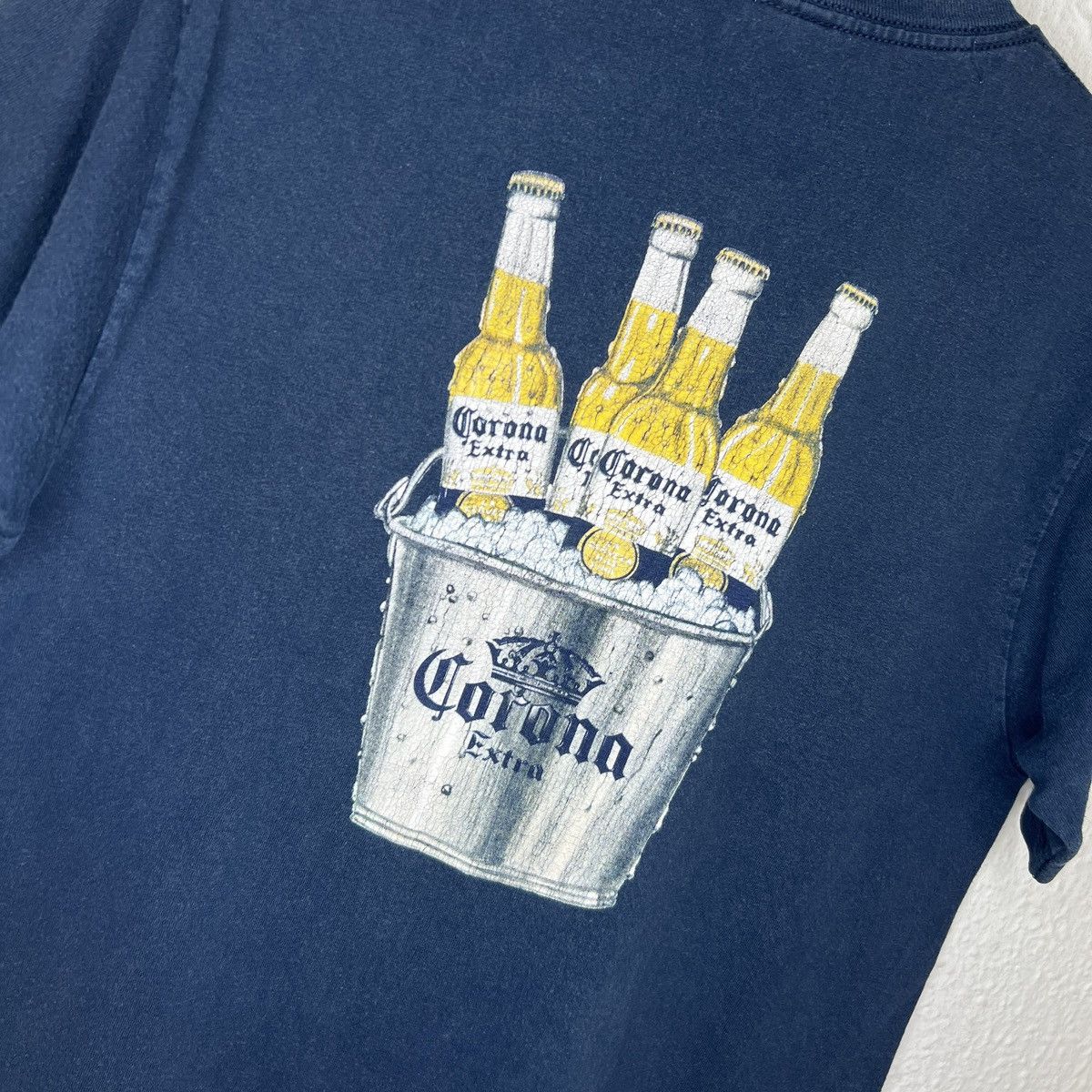 Vintage Vintage 90s Corona Extra Tshirt Tee Tudo Con Medida Size US M / EU 48-50 / 2 - 3 Thumbnail