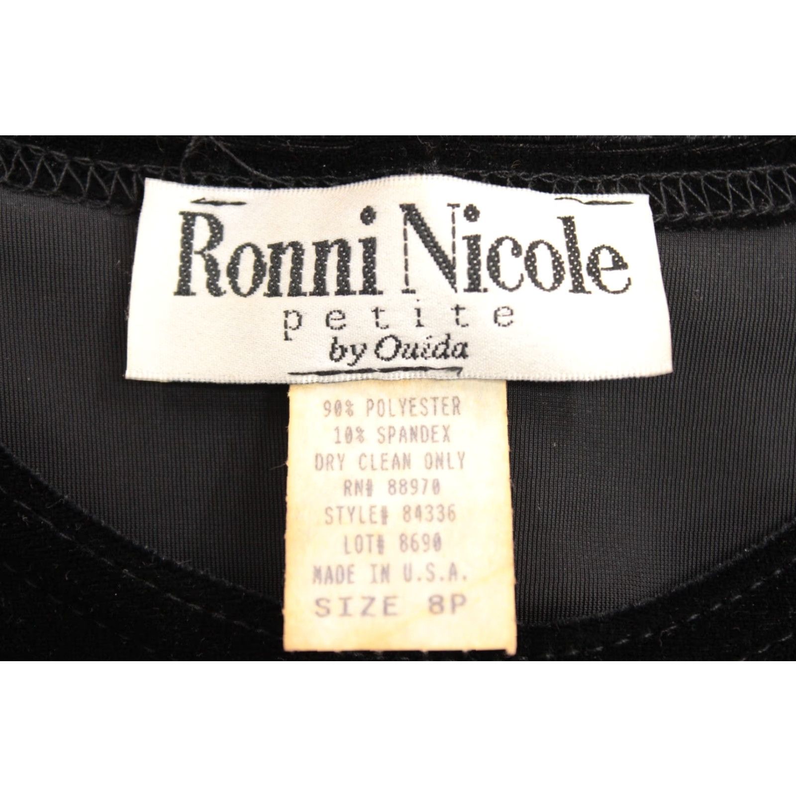Velvet VINTAGE Ronni Nicole Velvet Maxi Dress Women's 8P Black Sequined Sexy Sparkle Bodycon Size M / US 6-8 / IT 42-44 - 6 Thumbnail